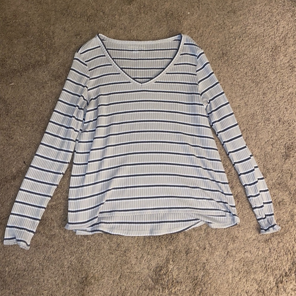 Stripped American eagle top